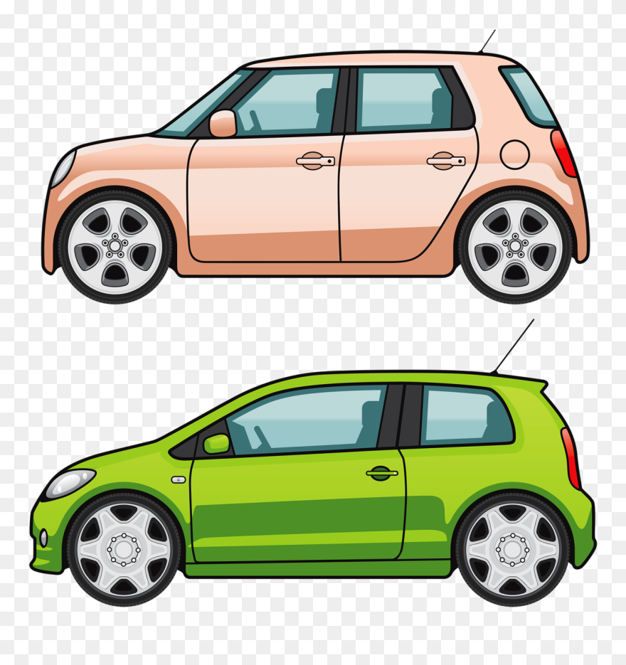 Two Cars Clipart - Png Download