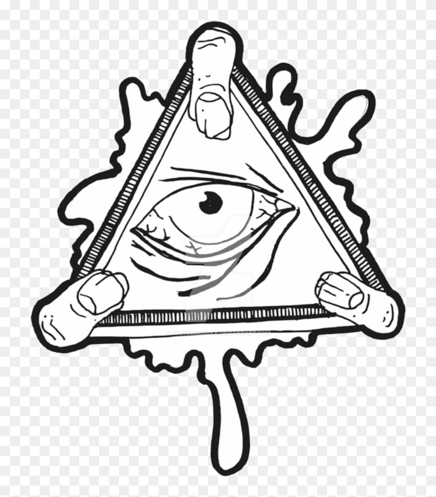 Eye Of Providence Illuminati Sticker Decal Clip Art - All Seeing Eye Transparent - Png Download