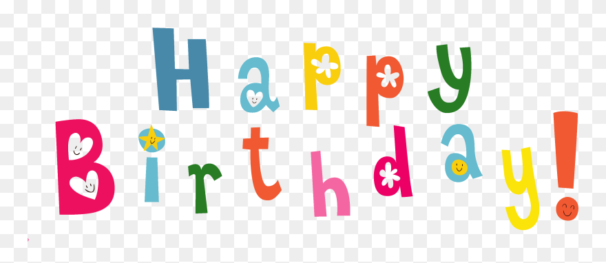 Happy Birthday Letters Clipart