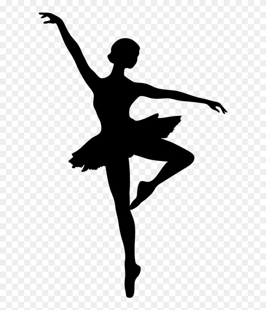 Modern Dance Ballet Dancer Silhouette - Ballet Dancer Silhouette Clipart