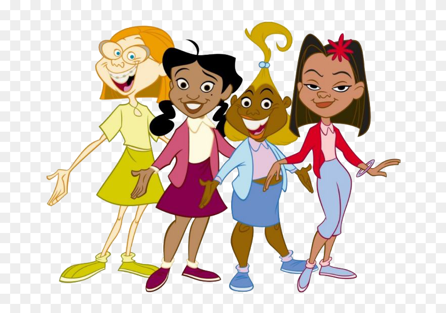 Family Cartoon Pictures - Proud Family Penny Friends Clipart