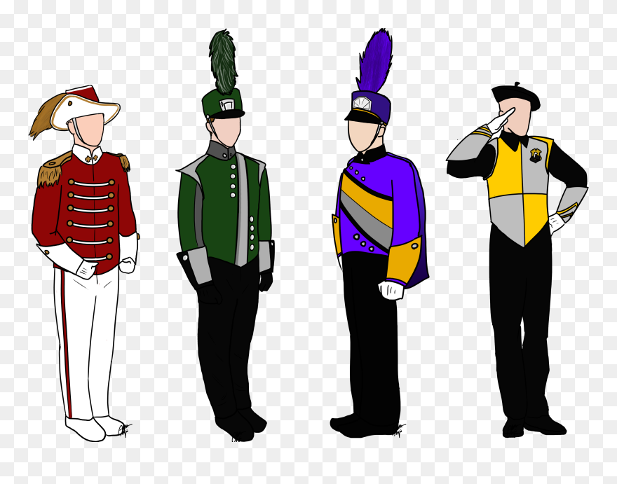 Marching Band Musical Ensemble Uniform Drummer - Marching Band Uniform Hat Clipart