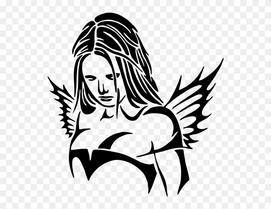 Stencil Tribal Tattoo Designs Clipart