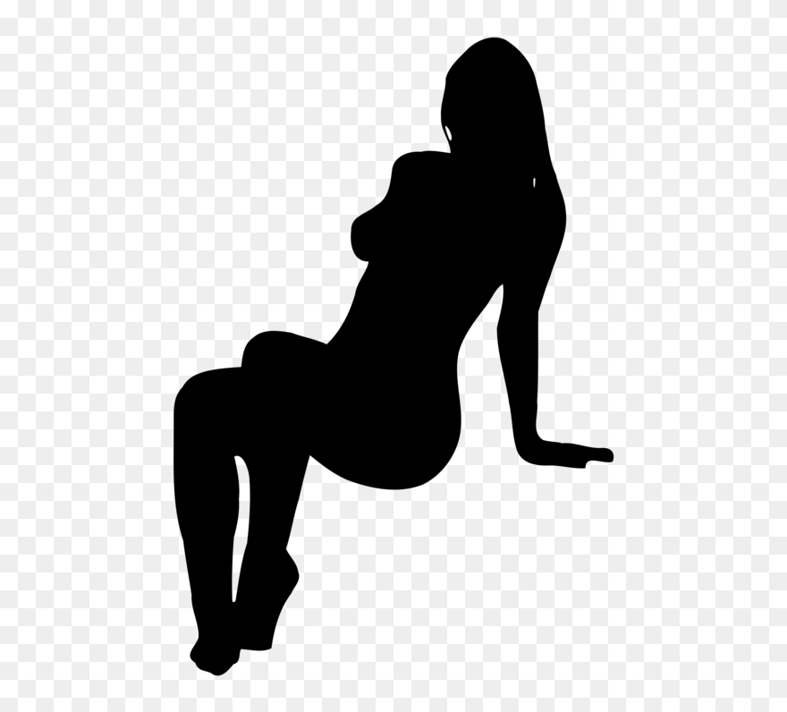 Silhouette Woman Photography Clip Art - Sexy Woman Transparent Silhouette - Png Download