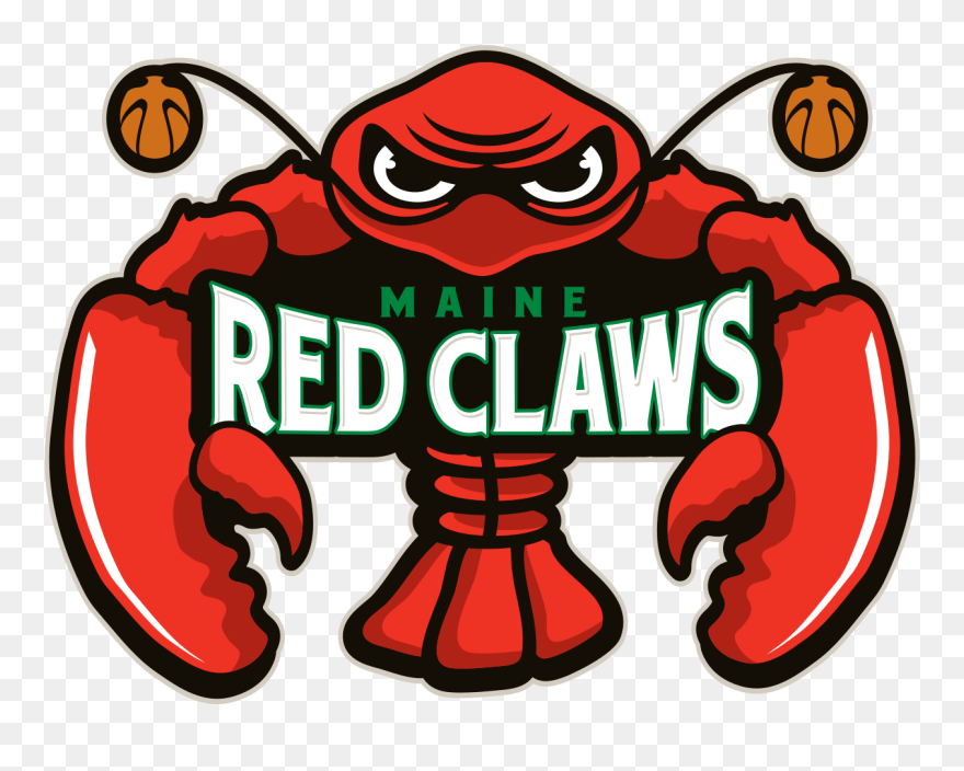 Maine Red Claws Logo Clipart