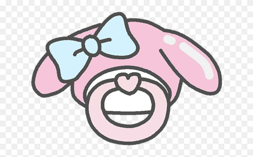 #mymelody #paci #pacifier #babygirl #littlespace #freetoedit - Little Space Paci Draw Clipart