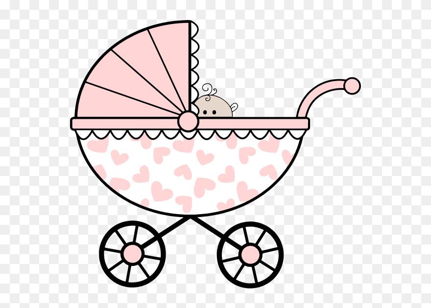 Pram 2 - Baby Stroller Clipart - Png Download
