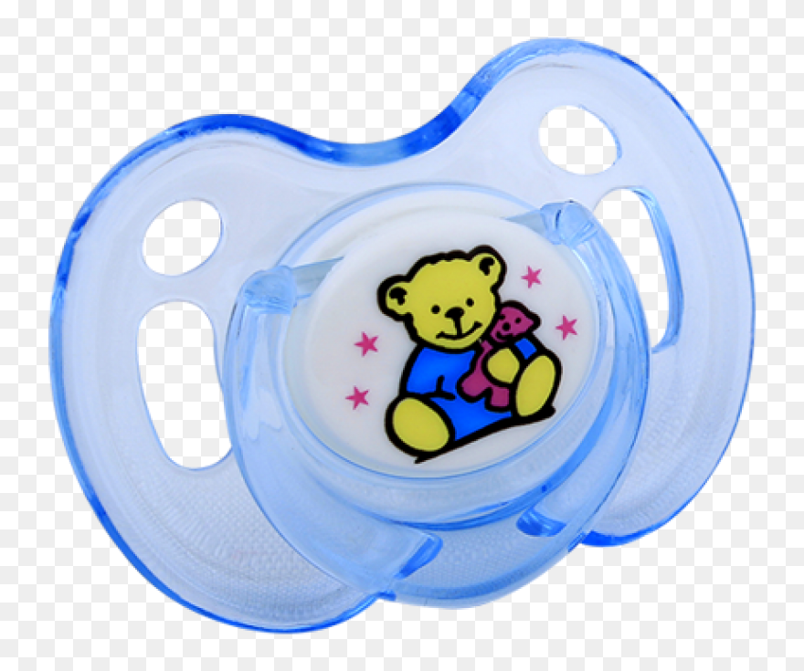 Bebeneo Blue Bear - Pacifier Png Clipart