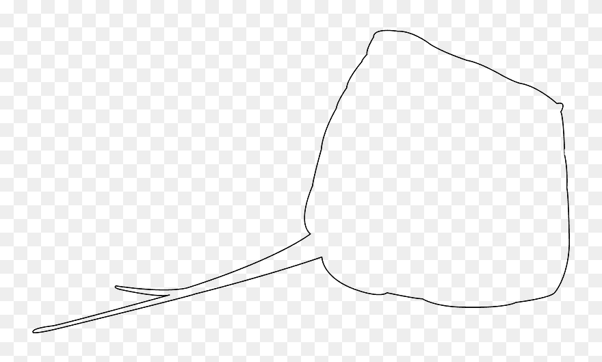 Outline Of A Stingray Clipart