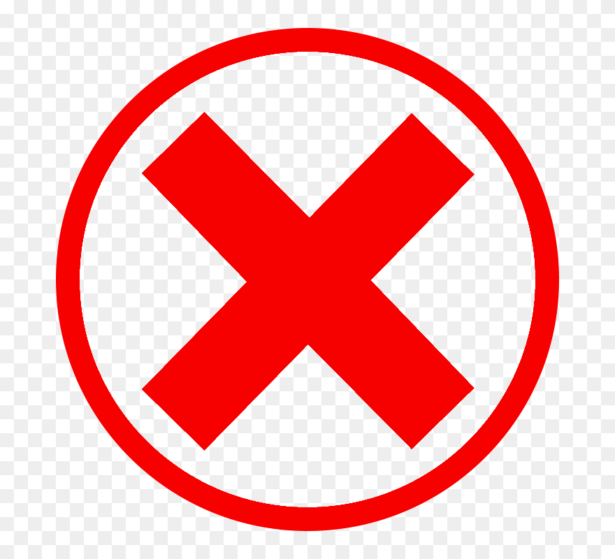 X Mark Clipart Transparent Background Graphic Royalty - Whitechapel Station - Png Download