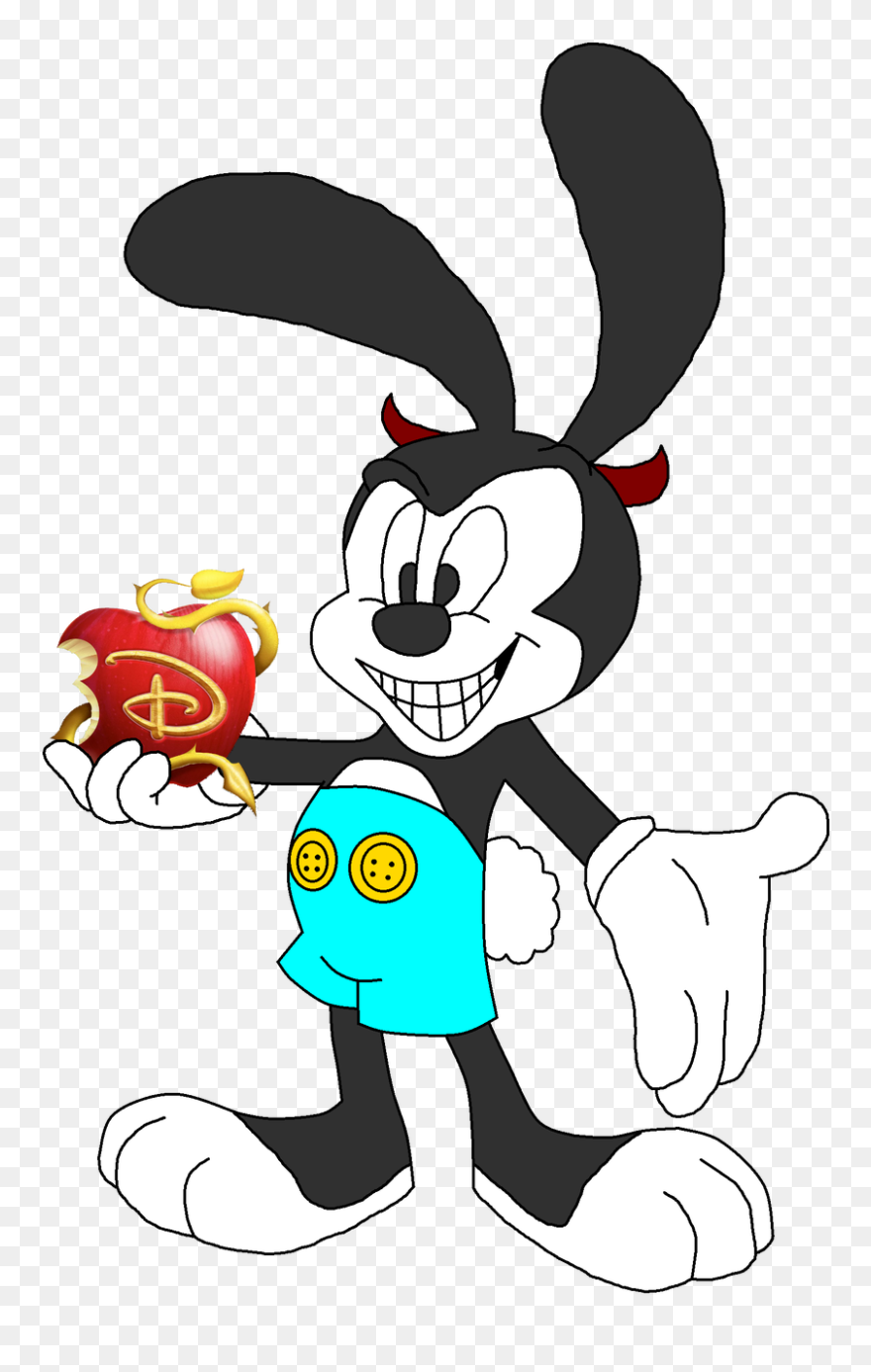 Descendants Apple Png - Oswald The Lucky Rabbit Clipart