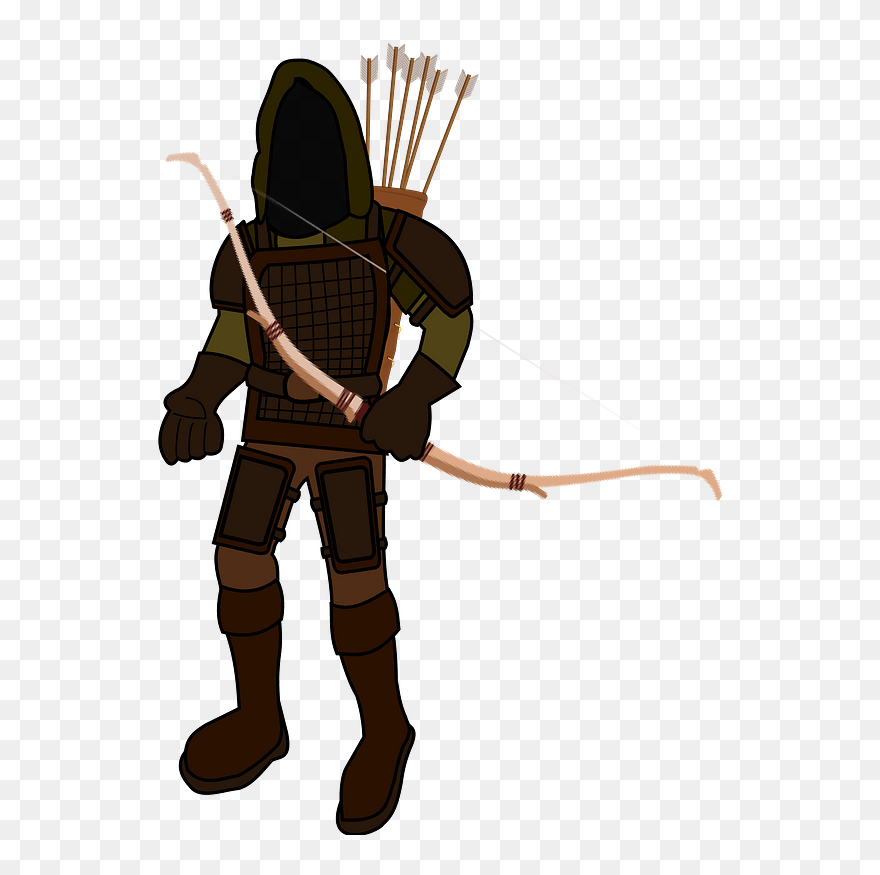 Ranger Archer Clipart - Soldier Png Bow Transparent Png