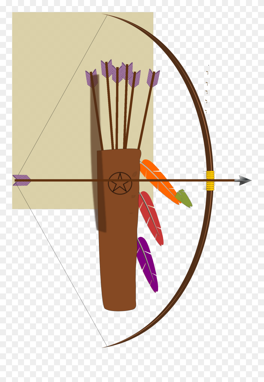Feathers Svg Clip Arts - Quiver Clipart - Png Download
