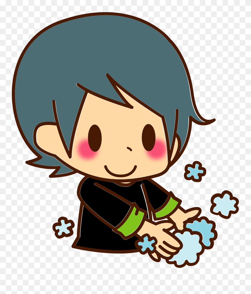 Child Boy Wash Hand Clipart - Cartoon - Png Download