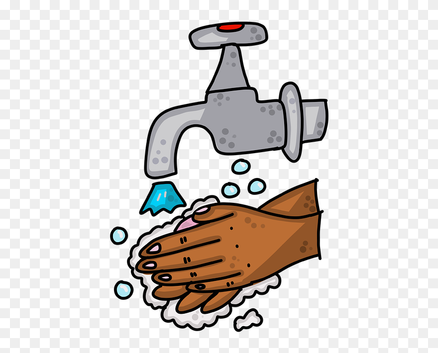 Gambar Cuci Tangan Kartun Clipart
