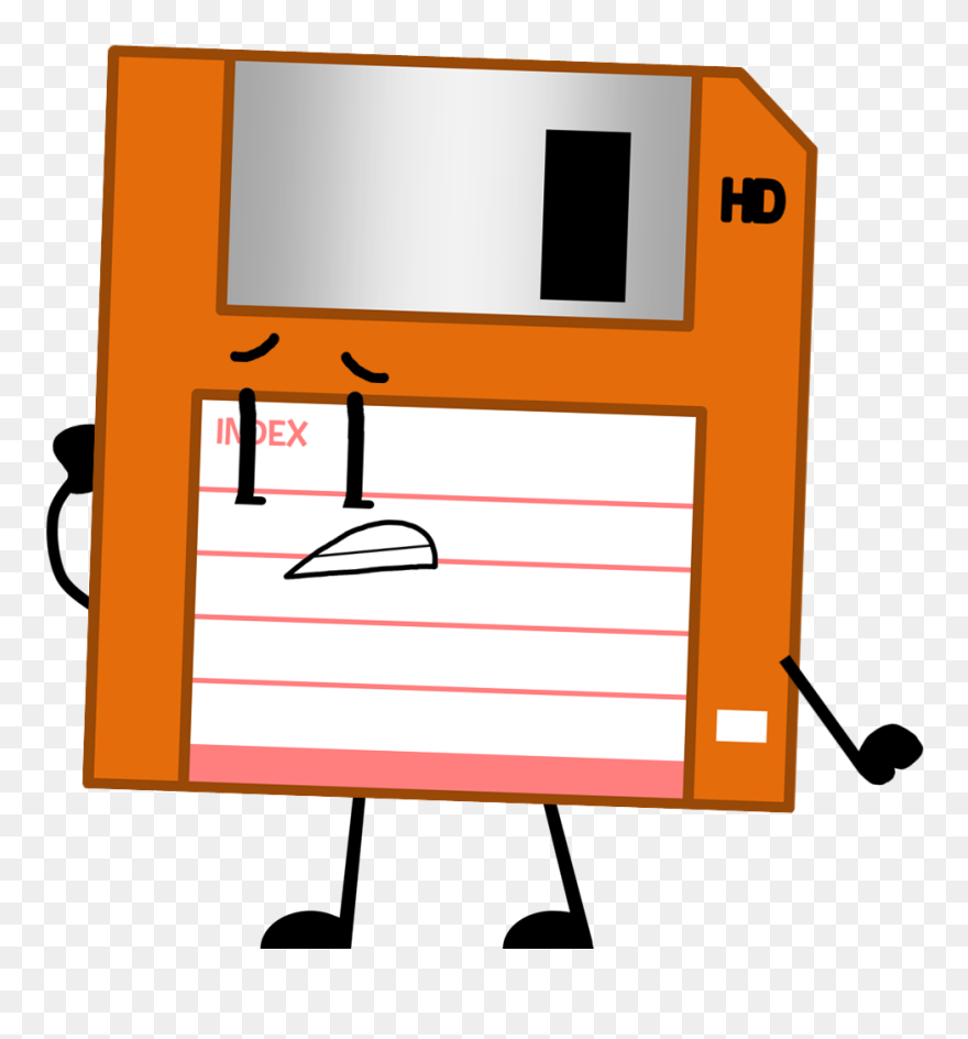Floppy Disk Pose - Anthropomorphous Adventures Pose Clipart