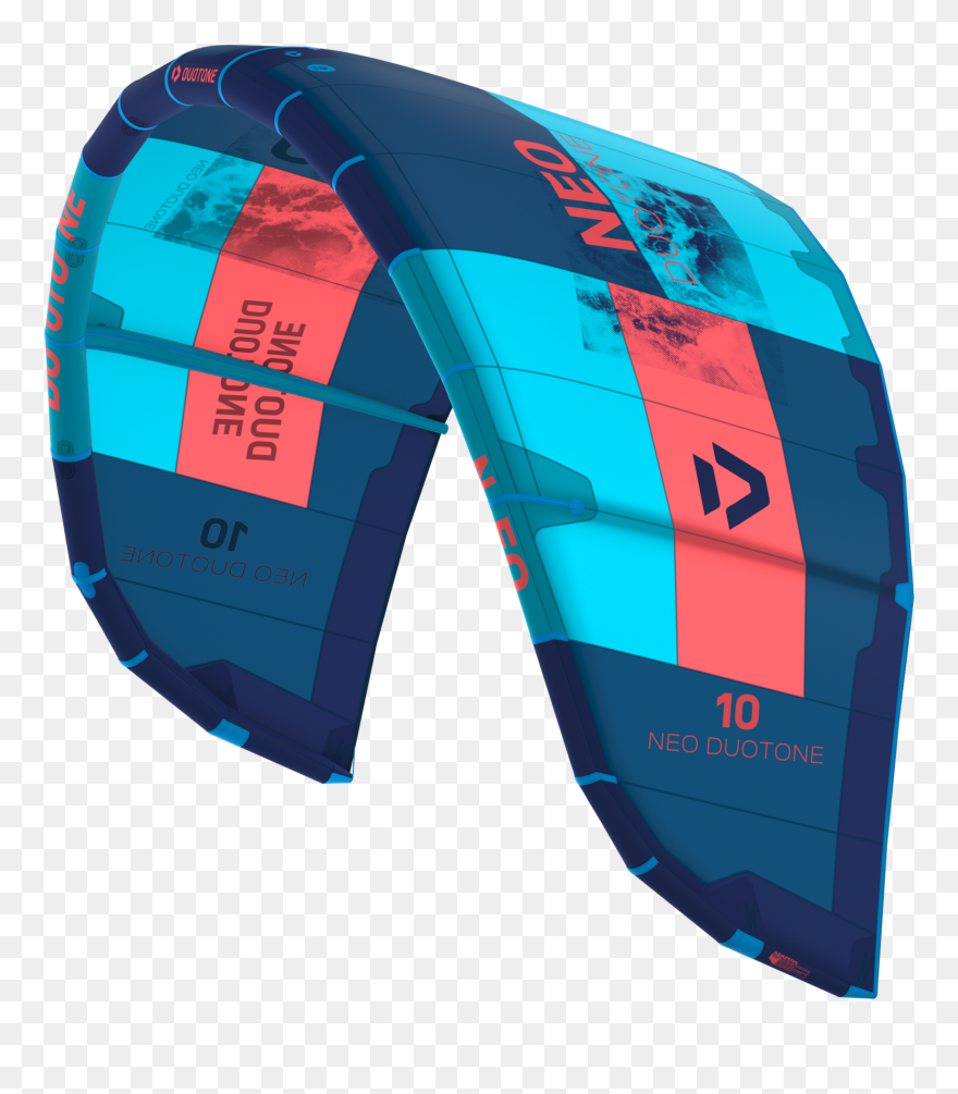 Blue Duotone 2019 Neo 10 Meter Kite On White Background - Kite Neo 10 2019 Duotone Clipart