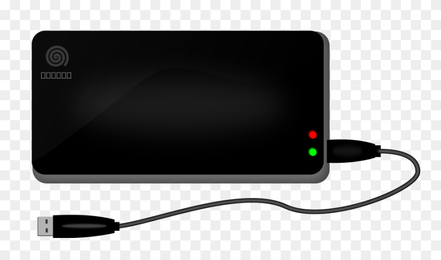 Hard Disk Winged Disk Clipart Vector Clip Art Free - External Hard Drive Clipart - Png Download