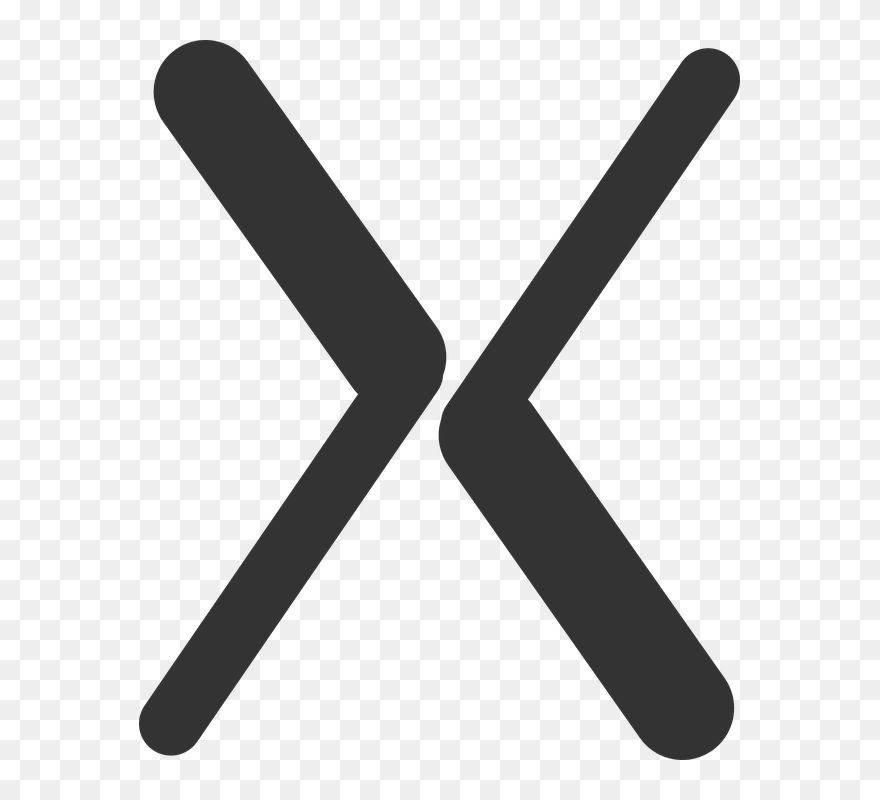 Letter X Icon Transparent Clipart