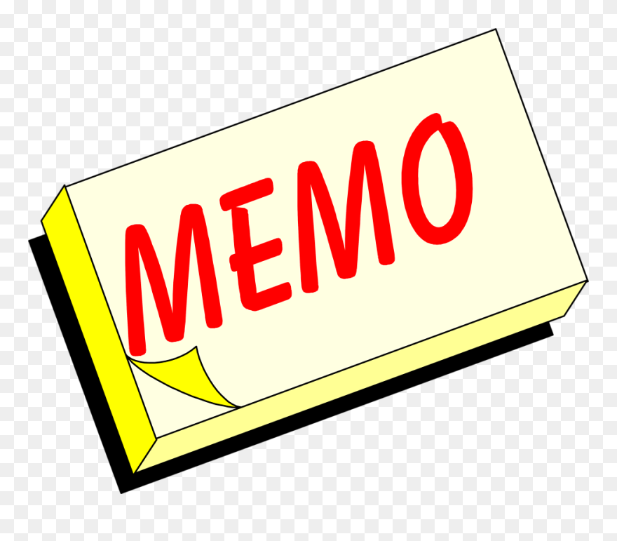 Parent Memo 3-4 - Memo Clipart - Png Download