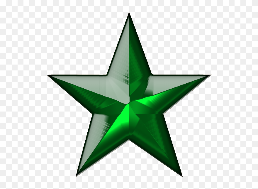 Png Green Star - Transparent Background Star Gif Transparent Clipart