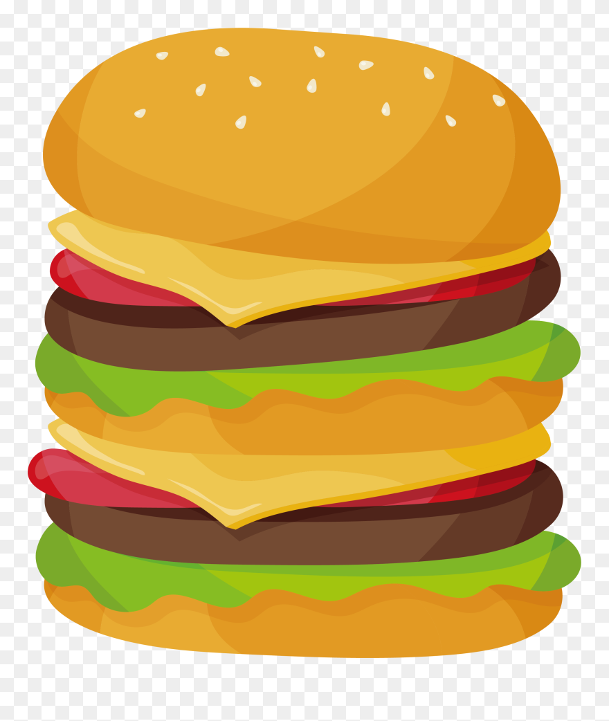 Burger Clipart Burger Mcdonalds, Burger Burger Mcdonalds - Mcdonalds Big Mac Clipart - Png Download