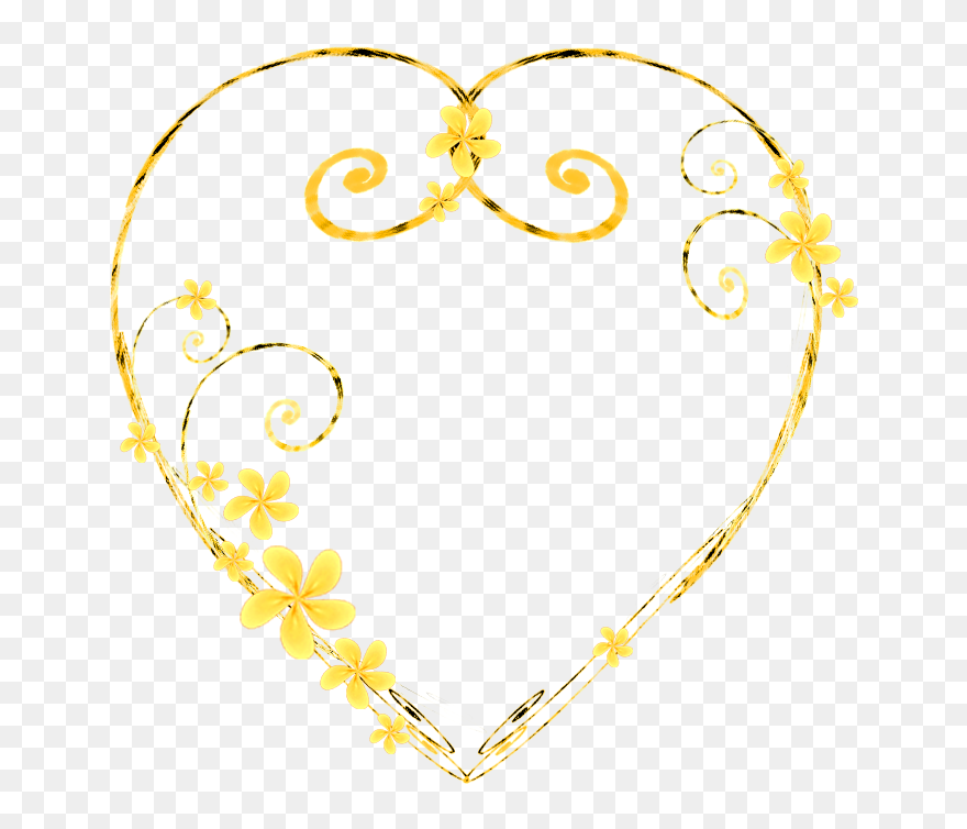 Heart Filigree Clipart - Circle - Png Download