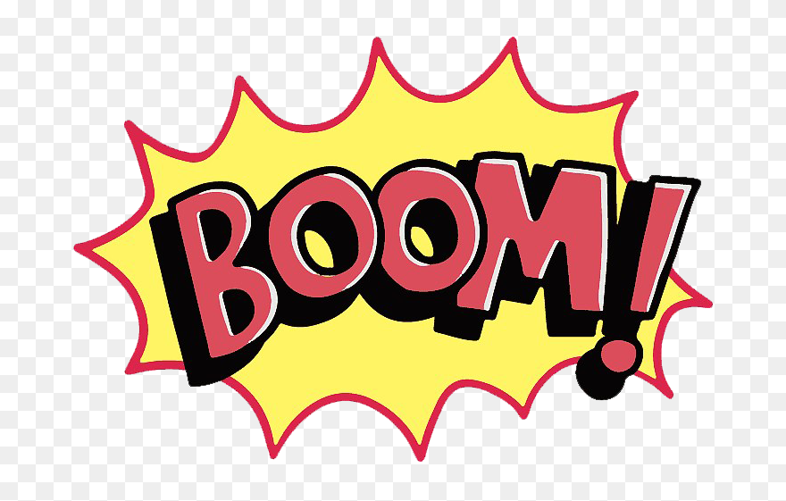 Comic Effect Boom Png Clipart - Illustration Transparent Png