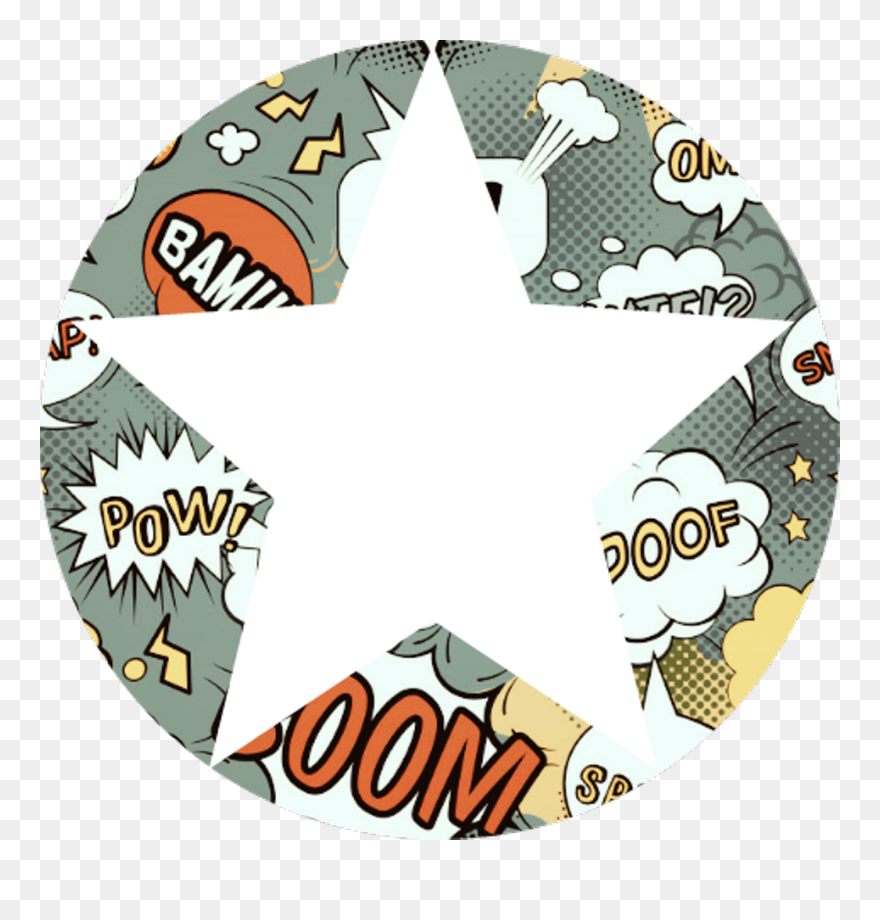#background #round #circle #star #comic #wlka Clipart - Interjection Clip Art - Png Download