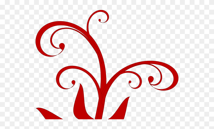 Quinceanera Png Icons - Clipart Red Swirl Transparent Png