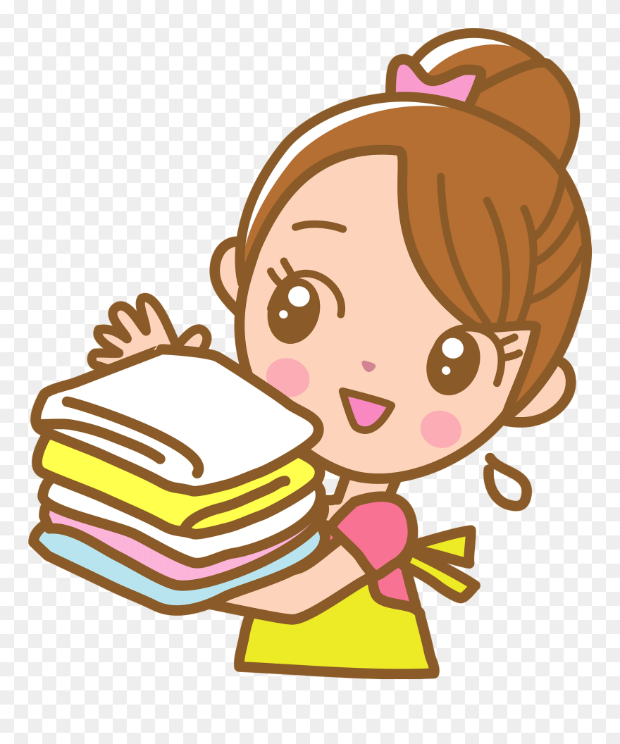 Fold Laundry Clipart - Png Download