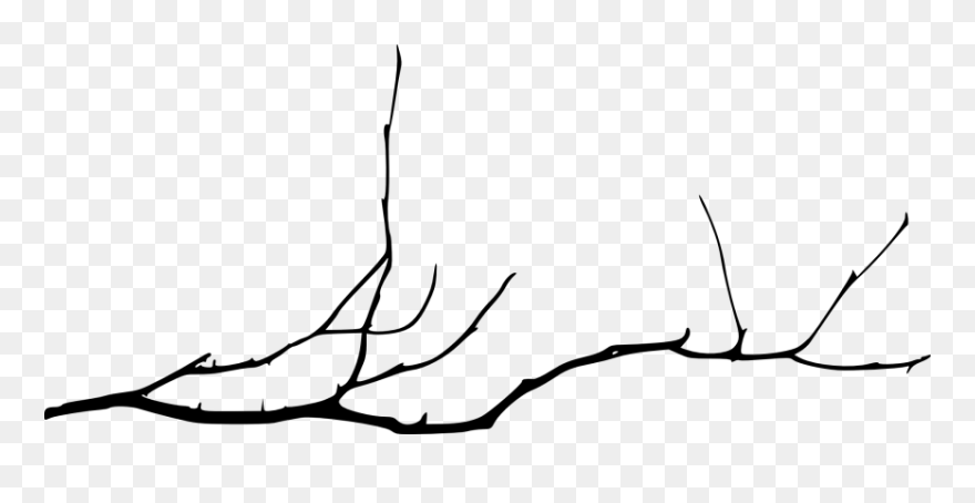 Branch Png - Simple Tree Branch Silhouette Png Clipart