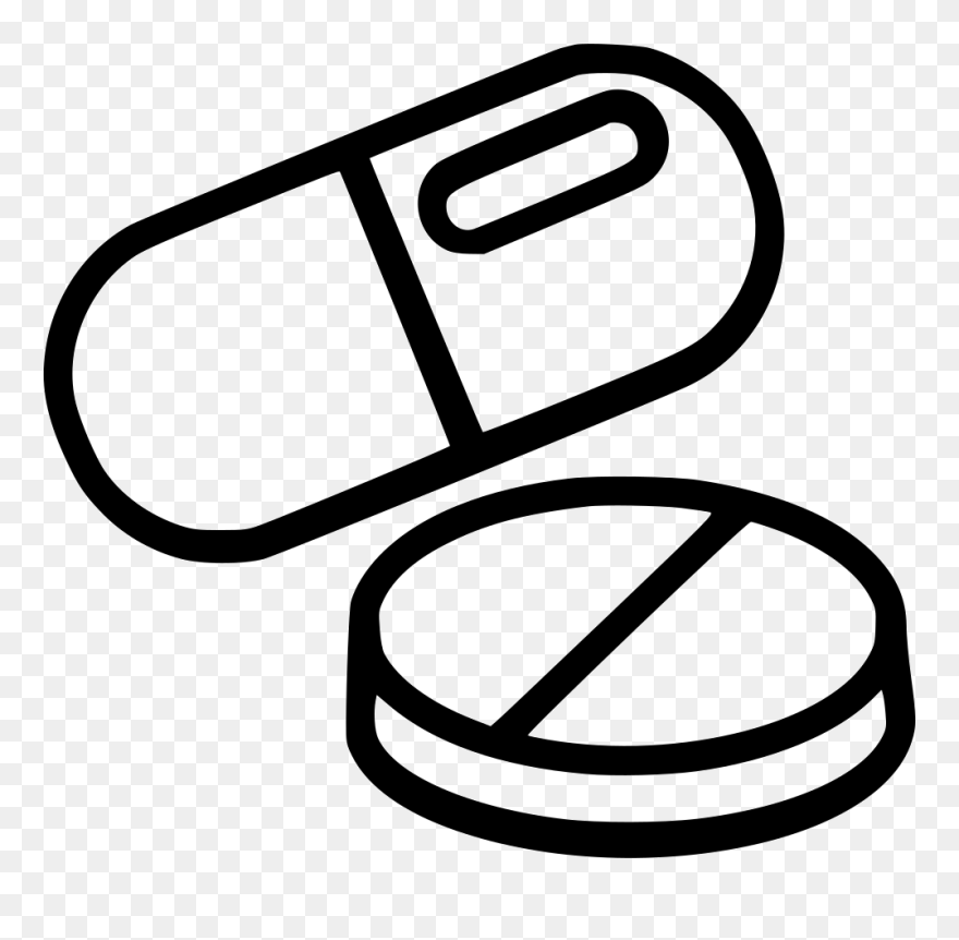 Pills Svg Png Icon Free Download - Pills Png Draw Clipart