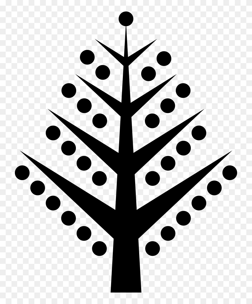 Christmas Tree Branches With Balls - Christmas Tree Clipart