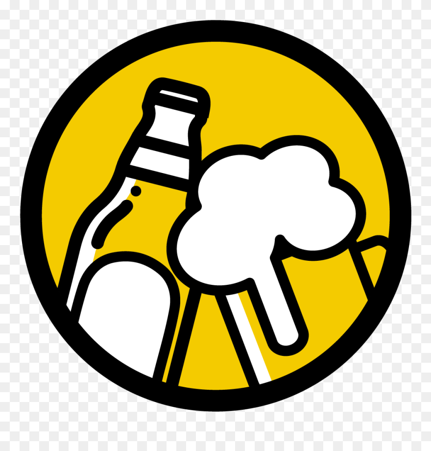 Brews Logo Circle - Beers Icon Clipart