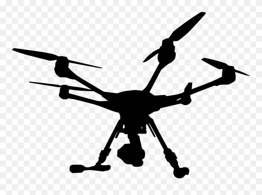 Drone Silhouette Png - Silhouette Drone Png Clipart