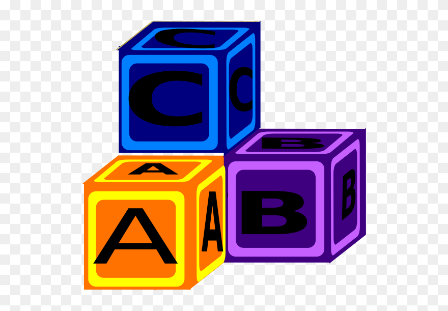 Abc Blocks Clip Art And Others Inspiration Image - Clip Art - Png Download