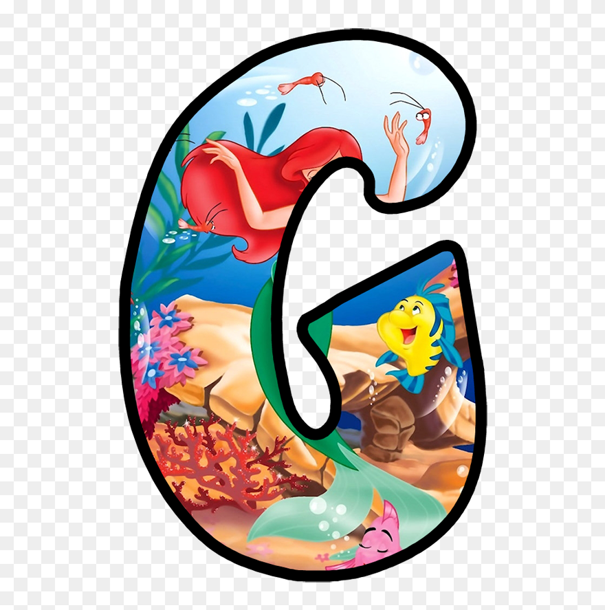 Letras De Ariel La Sirenita Clipart