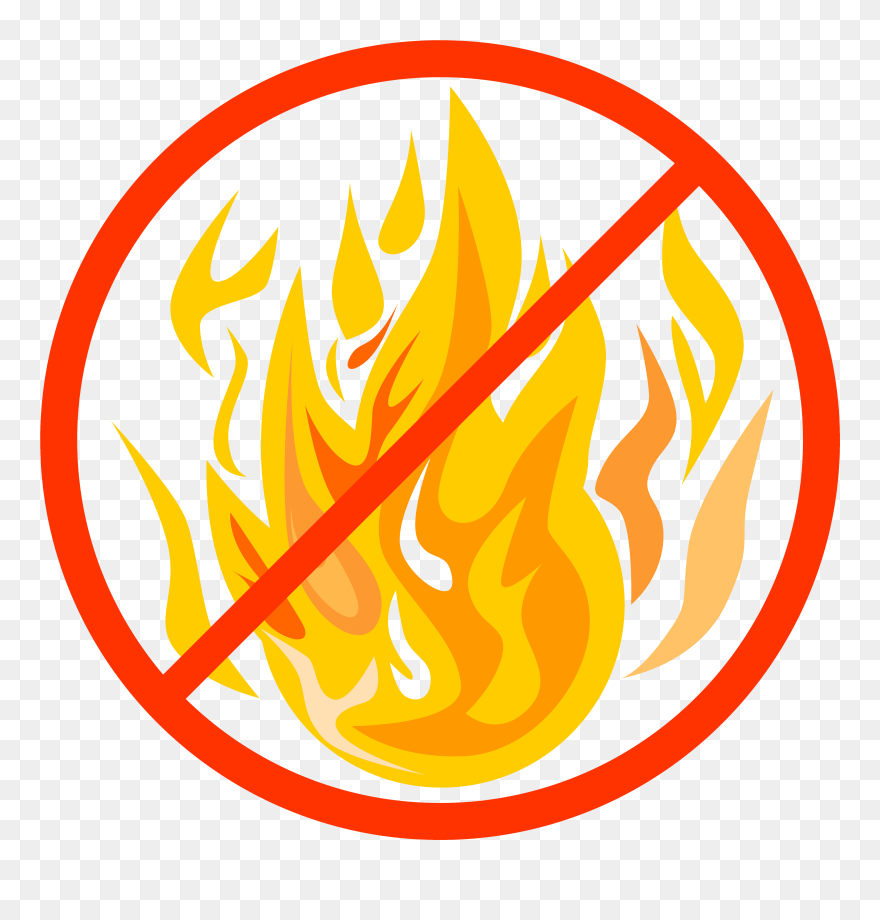 Graphic For Open Fire Ban - Clip Art No Fire - Png Download
