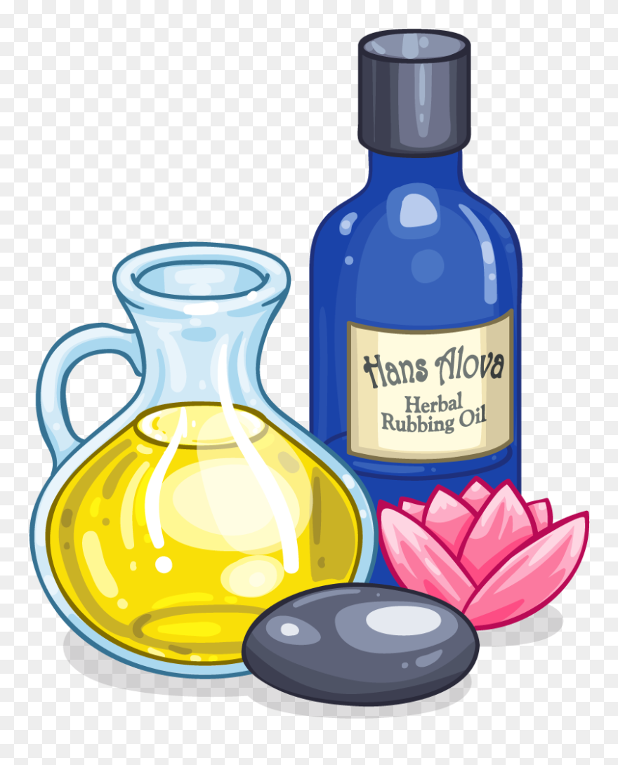 Transparent Herbal Clipart - Massage Oil Clipart - Png Download