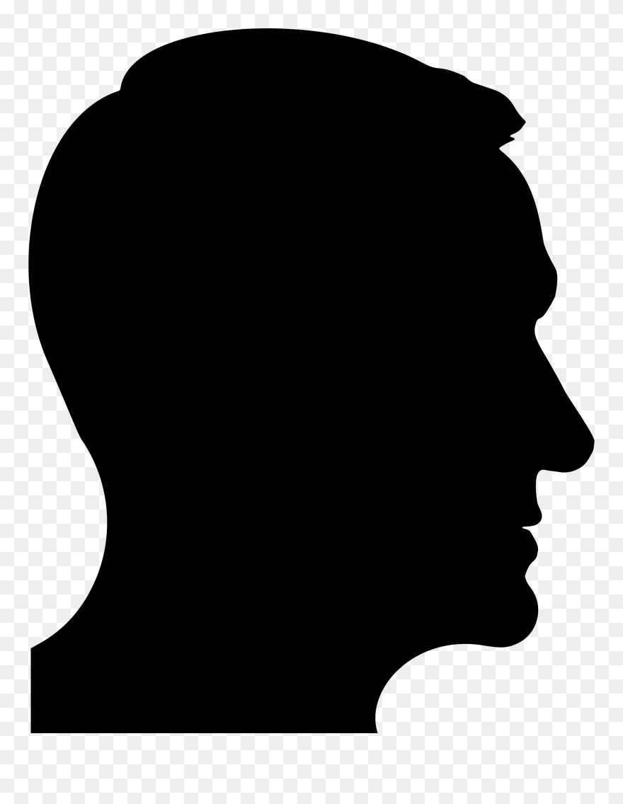 Transparent Clipart Head And Shoulders - Silhouette Head Clipart - Png Download