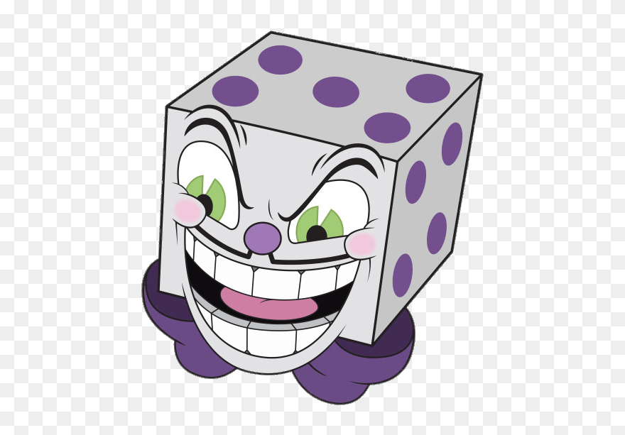Cuphead King Dice Evil Laugh Clip Arts - Cuphead King Dice Head - Png Download