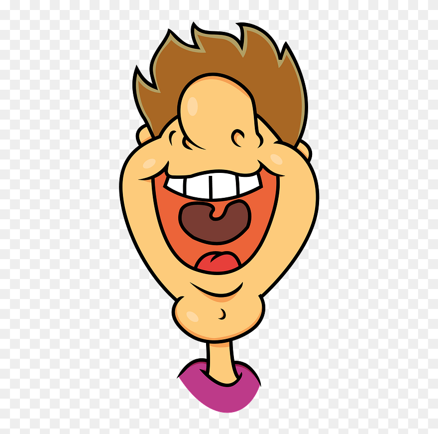 Laughing Guy Clipart - Food Allergy Jokes - Png Download