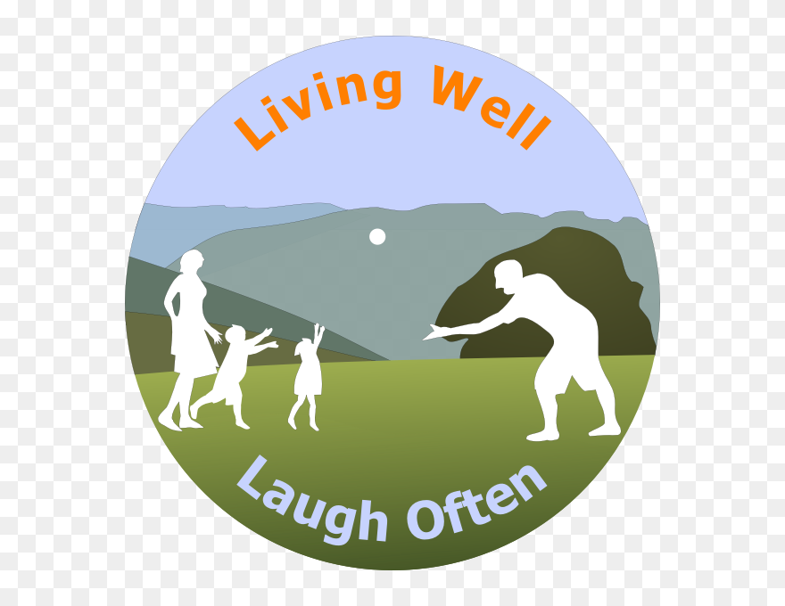 Living Well Laugh Often Logo - Clip Art - Png Download