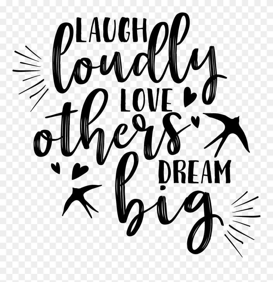 Transparent Dream Big Clipart - Calligraphy - Png Download