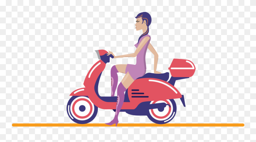 Bike Taxi Booking App Clipart