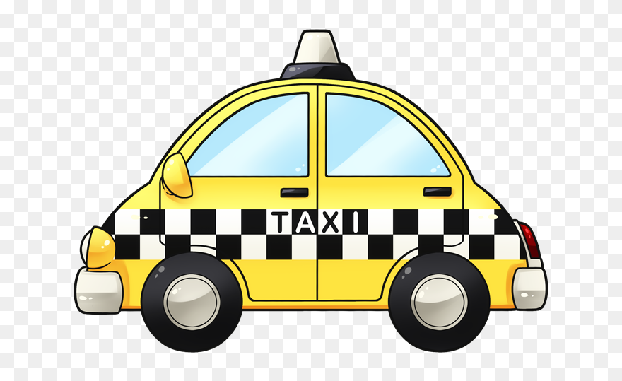 Vector Freeuse Free Taxi Cliparts - Taxi Clipart Transparent Background - Png Download