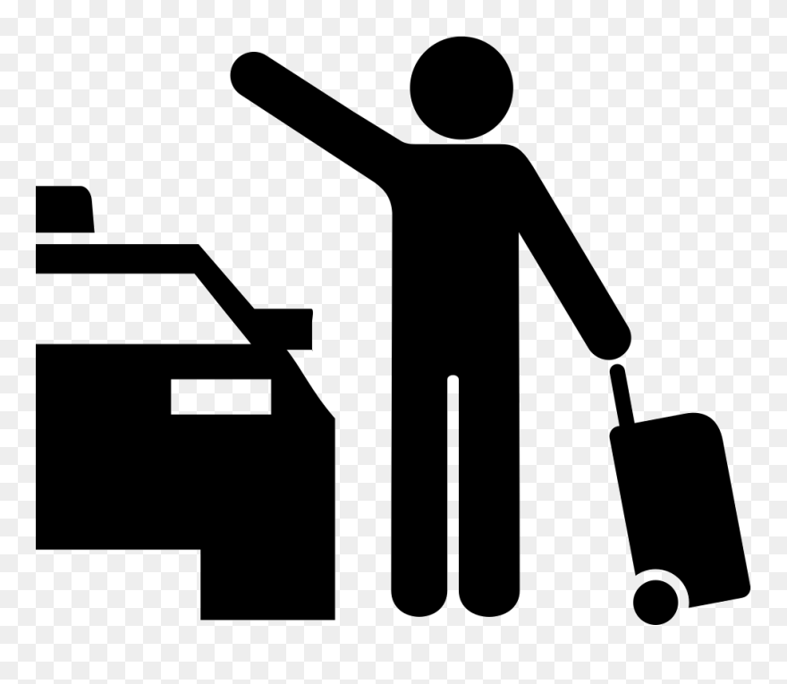 Local Taxi Service - Transparent Business Travel Icon Clipart
