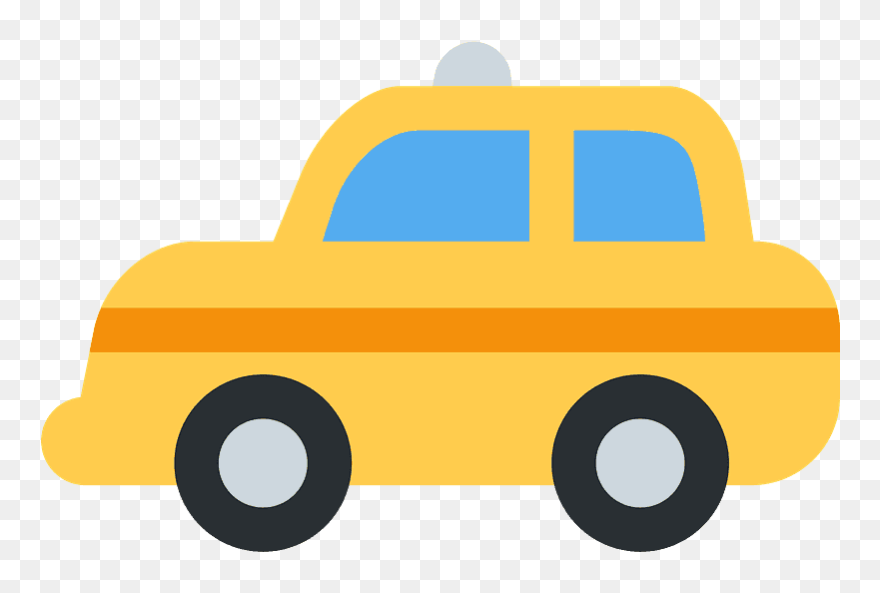 Taxi Emoji Clipart - Taxi Emoji - Png Download