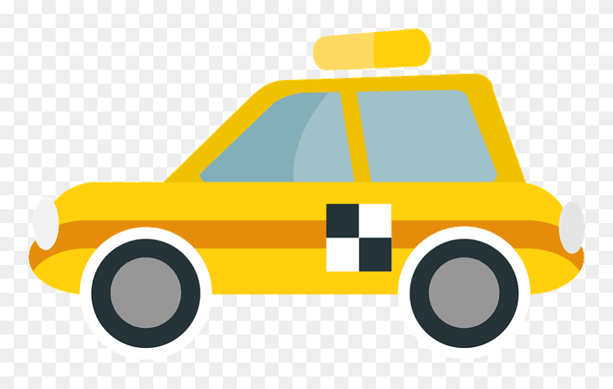 Taxi Emoji Clipart - Förbud Mot Trafik Med Fordon - Png Download